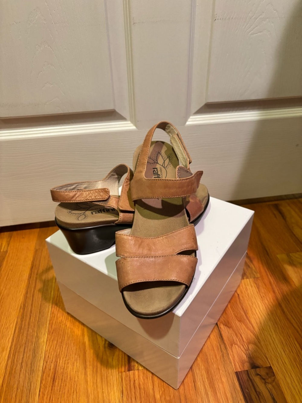 Naot Brown Leather Slingback Sandal with Adjustable Straps